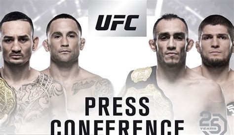 A press conference or news conference is a media event in which newsmakers invite journalists to hear them speak and, most often, ask questions. Watch UFC 25th Anniversary Series Press Conference Live Today