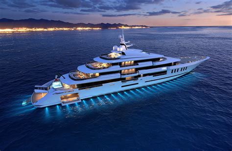 This 262 Foot Superyacht Has A Fabulous Beach Club That Opens Up On
