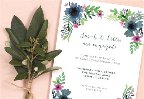 Engagement Party Invitation Wording Ideas Papier Us