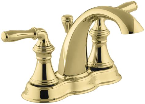 Trustmi 2 handle 8 inch brass bathroom sink faucet 3 hole widespread with valve and cupc water supply h faucets gold. Faucet.com | K-393-N4-PB in Vibrant Polished Brass by Kohler