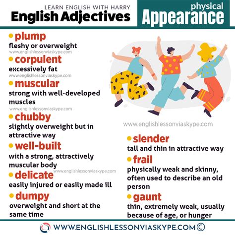 General Appearance Adjectives To Describe People Learn English Physics Images