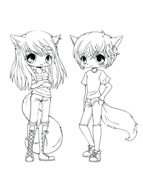 Easy Free Chibi Coloring Pages Below Is A Collection Of Chibi Coloring