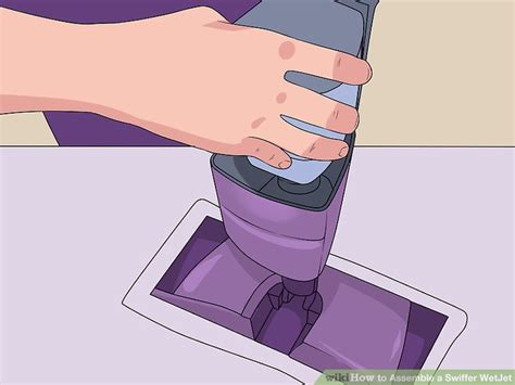 It's been a while but if i remember correctly you can just put the top down into boiling water and then it will come right off. The Easiest Way to Assemble a Swiffer WetJet - wikiHow