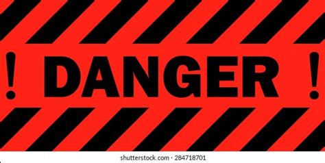 Red Danger Sign Vector Illustration Stock Vector Royalty Free