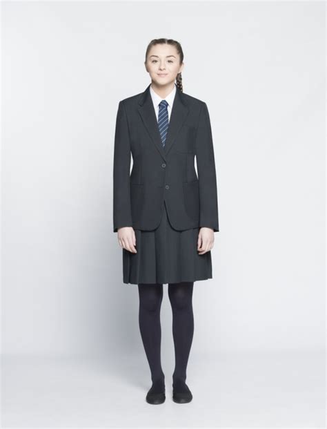 Girls School Uniform Blazer Black Girls School Blazer Polyester