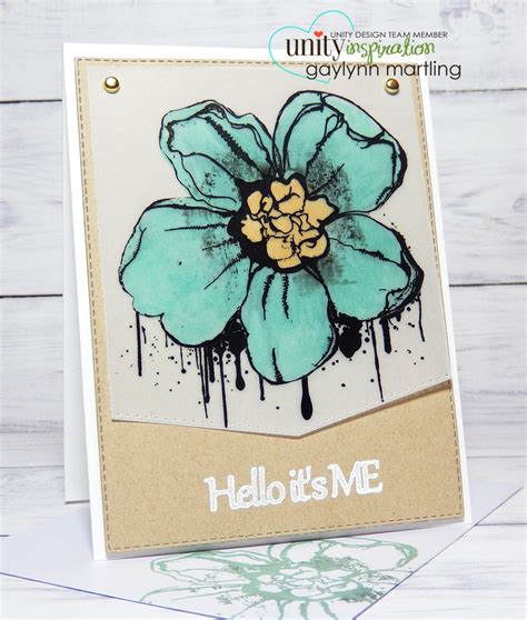 Unity Stamp Company Inspiration Wednesday Flower On Vellum And Tutorial