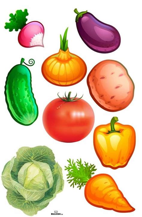 Картинки фруктов и овощей для детей 19 фото