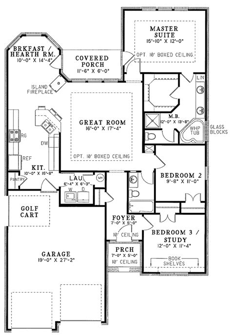 Country Style House Plan 3 Beds 2 Baths 1480 Sqft Plan 17 2652