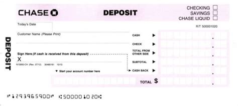 Now download deposit slip let it be cheque deposit slip or cash deposit slip online by simply filling the cash deposit form. Chase Deposit Slip