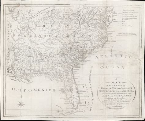 A Map Of The States Of Virginia North Carolina South Carolina And