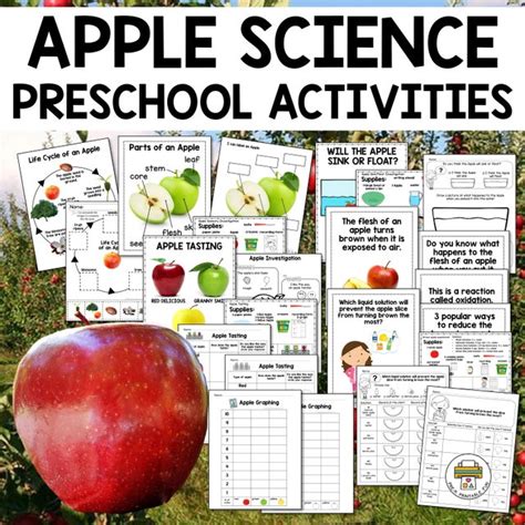 Apple Science Preschool Activities