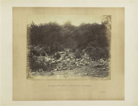 Plate 44. Slaughter Pen, Foot of Round Top, Battle-field of Gettysburg