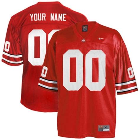 Nike Ohio State Buckeyes Scarlet Replica Customized Jersey