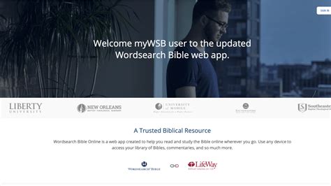 Mywsb Brings Wordsearch Bible Software To The Internet