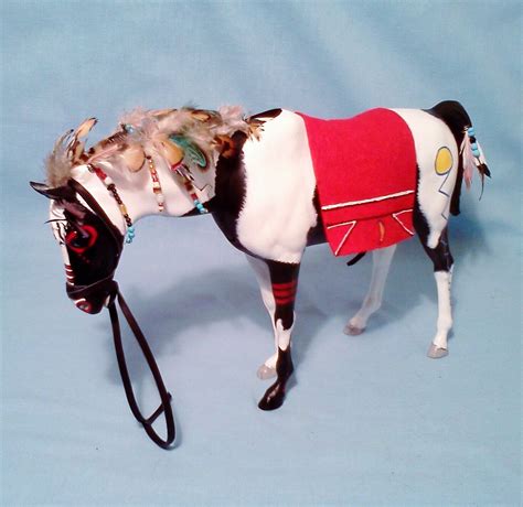 Vintage Marx Johnny West Horse Custom Painted War Ponies Heinmot