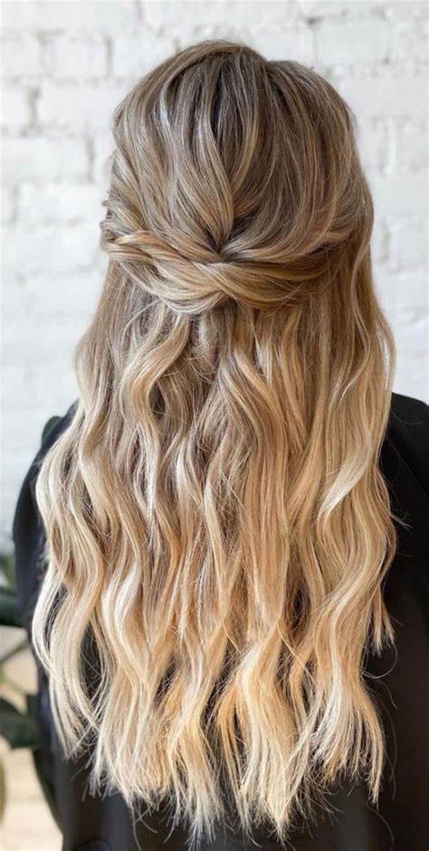 45 Beautiful Half Up Half Down Hairstyles For Any Length Halo Half Up