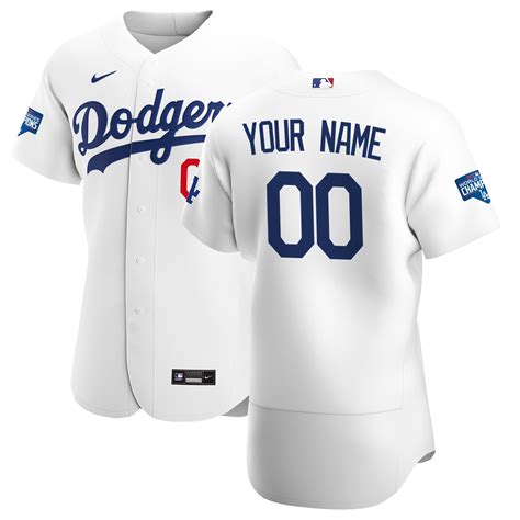 Mens Los Angeles Dodgers Nike White 2020 World Series Champions Home