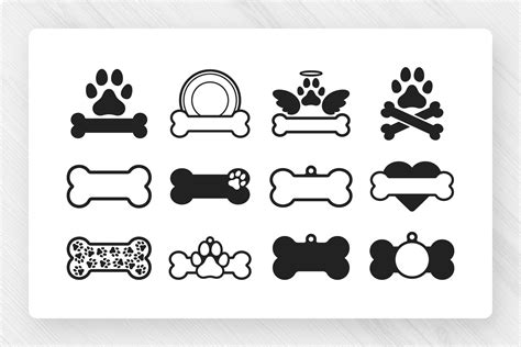 Dog Bones Svg Clipart Bundle Dreamstale