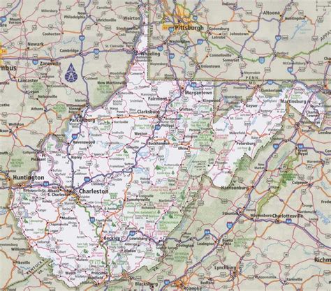 Printable Map Of West Virginia Free Printable Maps