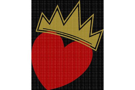 Heart With Crown Png Svg Dxf Graphic By Ellieandjeffrey1 · Creative