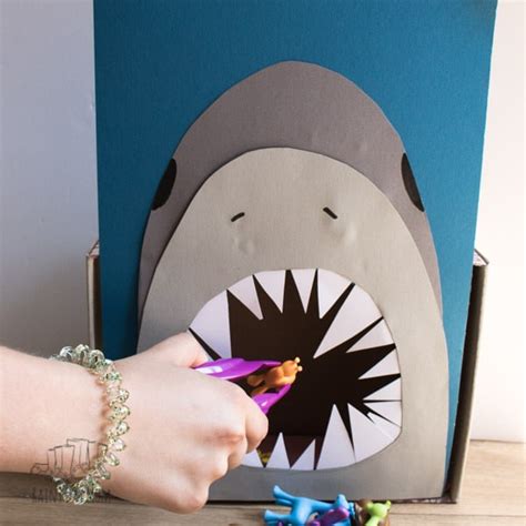 Diy Feed The Shark Math Game For Toddlers And Preschoolers