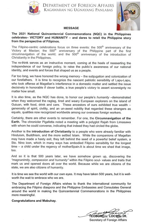 Press Release The Philippine Consulate General Toronto Canada