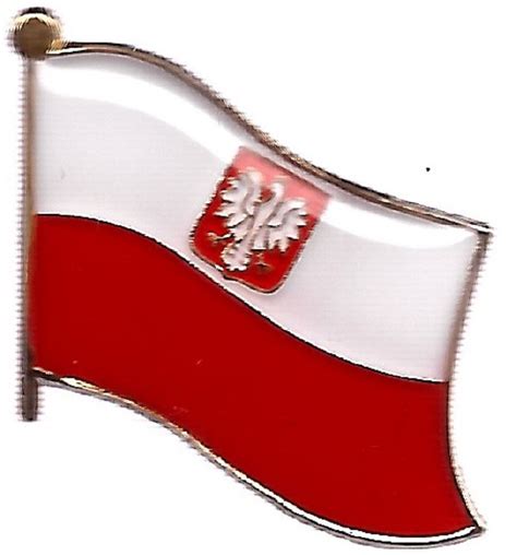 Pack Of 3 Poland Eagle Single Flag Lapel Pins Polish Eagle Pin Badge