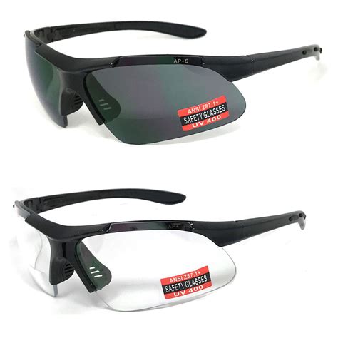 2 pairs safety bifocal reading glasses reading sunglasses uv protect ap s z87 1 ebay
