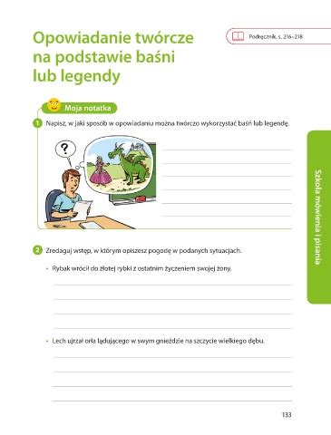 Page Nowe S Owa Na Start Klasa Semestr Opowiadanie Tw Rcze Na Podstawie Ba Ni Lub Legendy