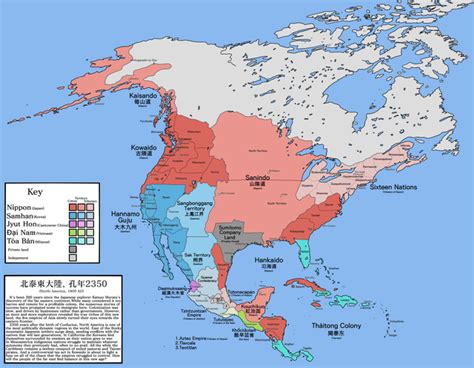 North America Colonized By East Asians In My Alternate Timeline