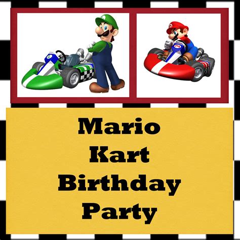 Gloriously Made Mario Kart Birthday Party