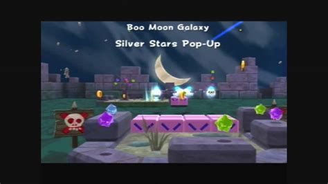 Super Mario Galaxy 2 Boo Moon Galaxy Silver Stars Pop Up Youtube