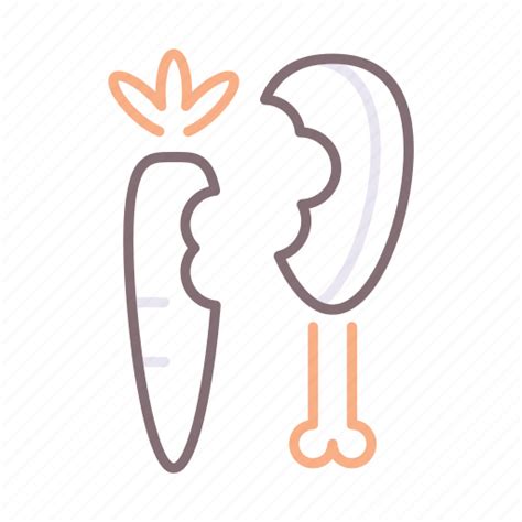 Carrot Chicken Food Leftovers Icon Download On Iconfinder