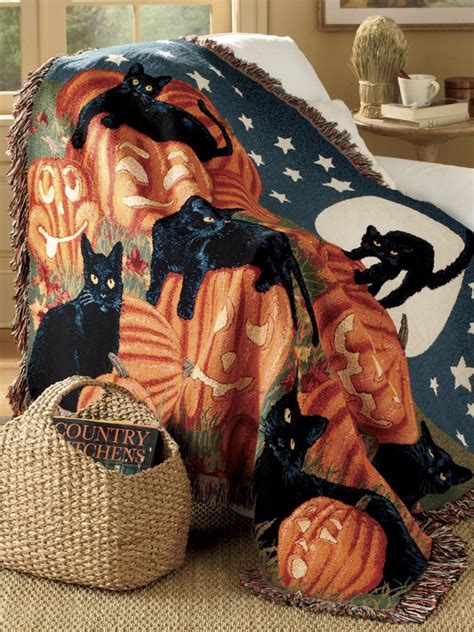 Stay Cozy This Halloween With This Festive Throw Blanket Designed With