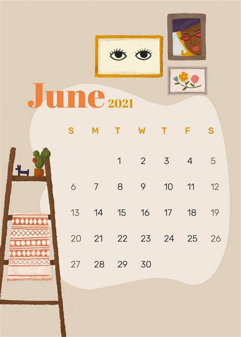 Calendar Doodles Calendar June Calendar Journal Cute Calendar