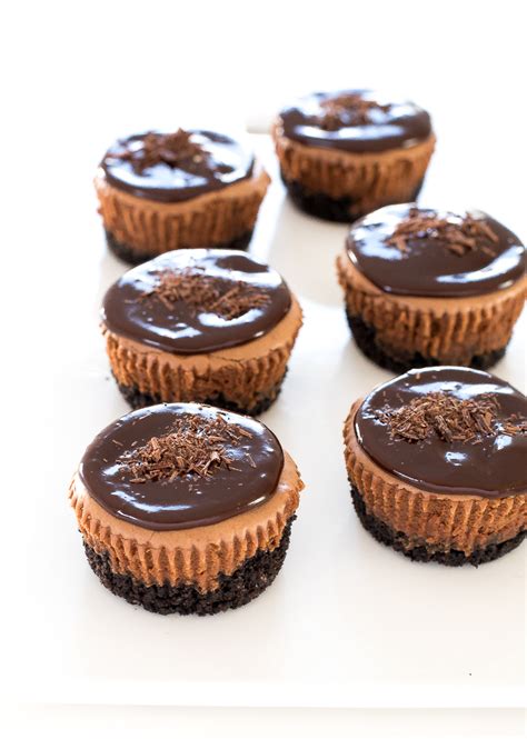 Top with the extra whipped cream. Easy Triple Chocolate Mini Cheesecakes - Chef Savvy