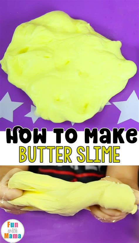 How To Make Butter Slime Recipe Fun With Mama
