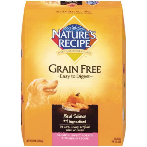 4.5 out of 5 stars, based on 426 customer reviews. Nature's Recipe Grain Free Salmon, Sweet Potato & Pumpkin ...