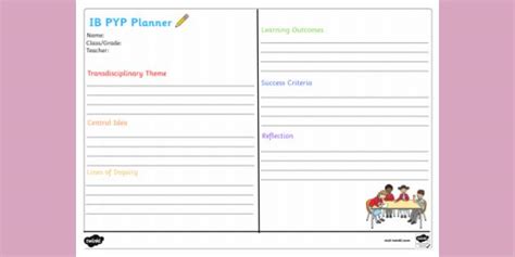 Ib Pyp Planner Template