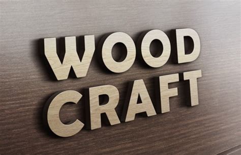 Free 3d Wood Logo Mockup Psd Titanui