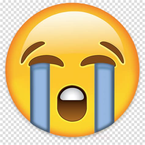 D Loudly Crying Face Logo Emoji On Transparent Background Png Photo