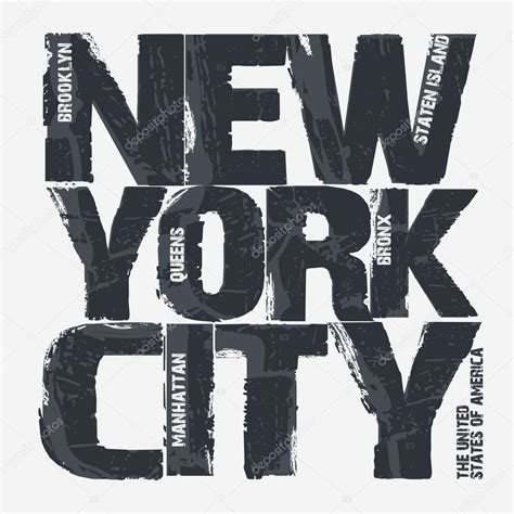 New York City Typography Design Stock Vector Image By ©ambassador80
