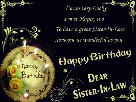 You are the most loving and caring sister i have around. Happy Birthday Dear Sister-in-law - WishBirthday.com