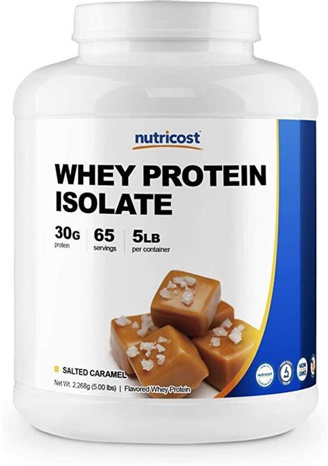 Nutricost Whey Protein Isolate Unflavored 5lbs Isolate Protein