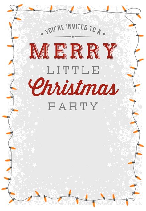 A Merry Little Party Free Printable Christmas Invi Christmas Party
