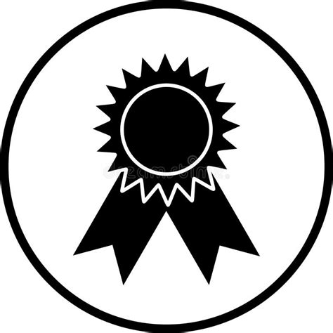 Vector El Símbolo Premiado De La Concesión De La Medalla Ilustración