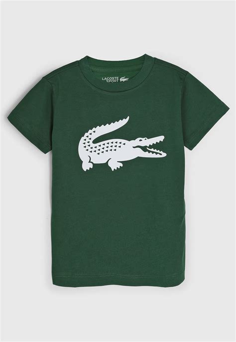Camiseta Infantil Lacoste Kids Logo Verde Compre Agora Tricae Brasil