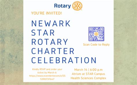 Newark Star Rotary Charter Celebration Event The Newark Partnership