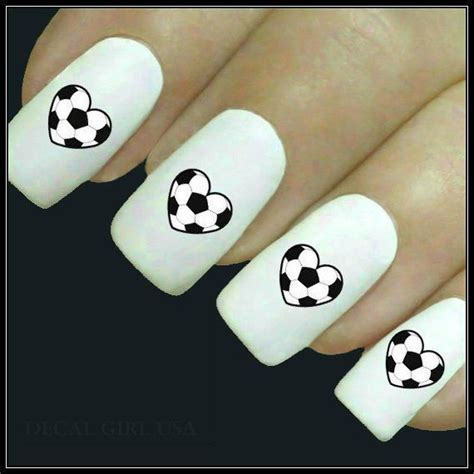 Soccer Nail Decal 20 Water Slide Decals Fingernail Decals Nail Tattoo