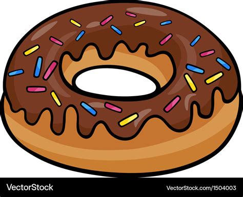 Donut Clip Art Cartoon Royalty Free Vector Image